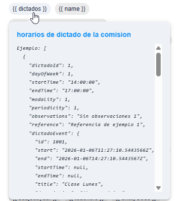 dictados variable