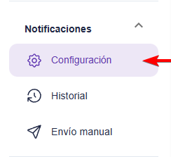 Notificaciones configuracion