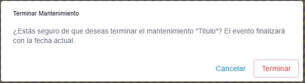 Resumen de finalización