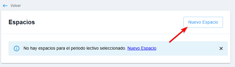 Nuevo espacio